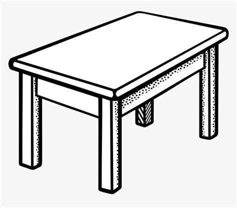 table clipart black and white.